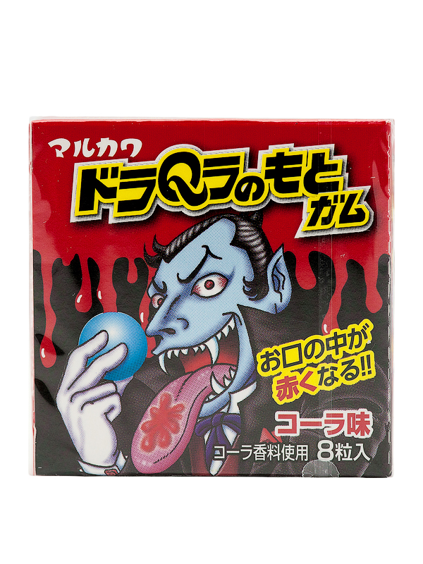 ЖЕВАТЕЛЬНАЯ РЕЗИНКА «MARUKAWA» 11,1 г
КРАСНЫЙ ДРАКУЛА
вкус кола, 8 шаров ЖЕВАТЕЛЬНАЯ РЕЗИНКА «MARUKAWA» 11,1 г
КРАСНЫЙ ДРАКУЛА
вкус кола, 8 шаров